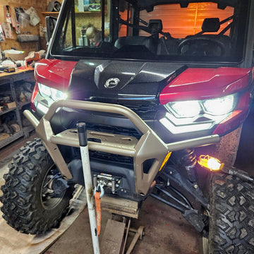 2025 Can Am Defender Limited HD10 LED Headlight Upgrade Kit Plug & Play LED 6000K