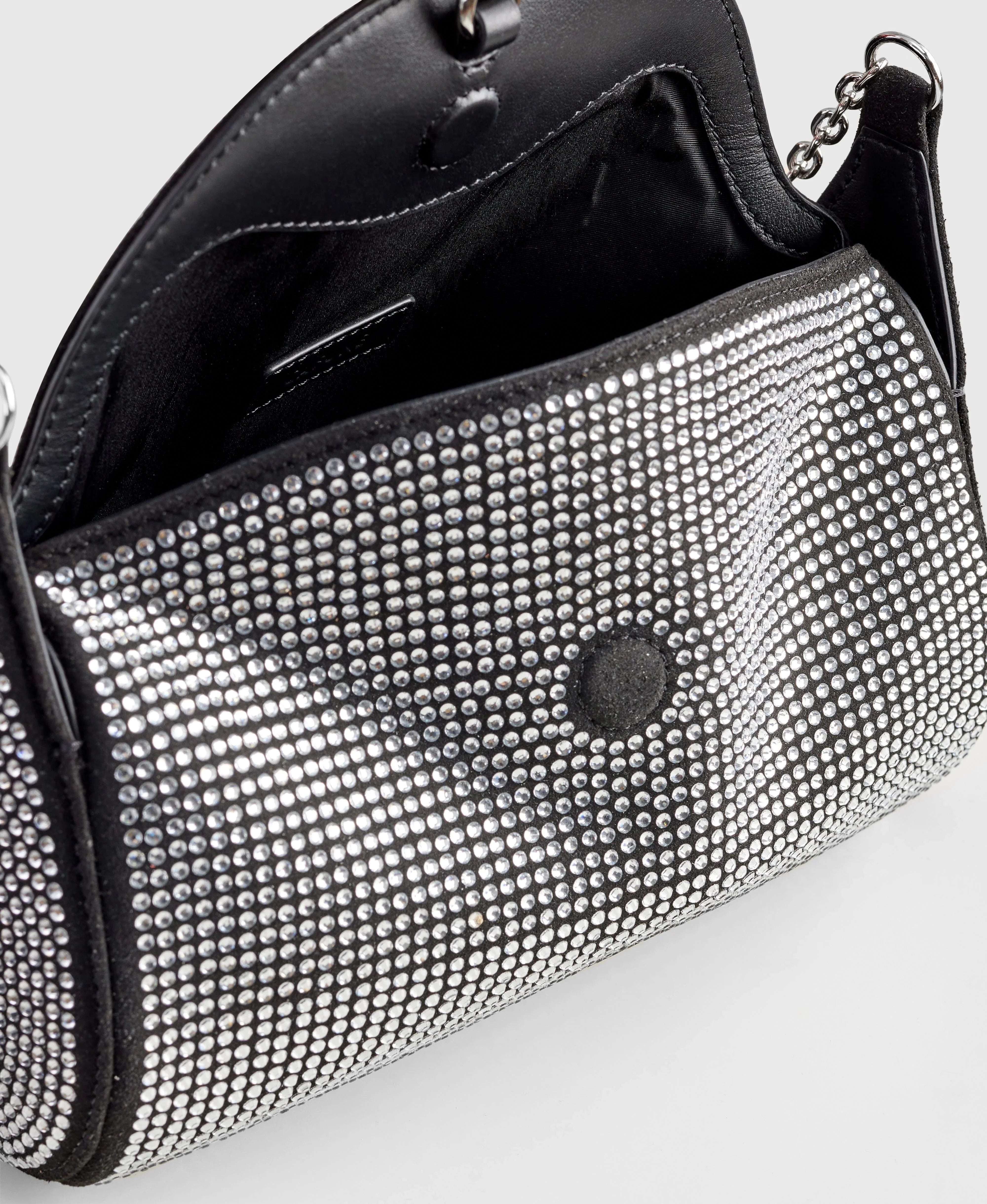 Mini Drop Duffel - Black Rhinestone