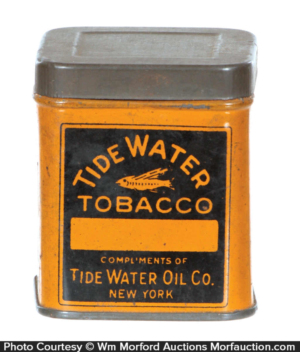 Tidewater Oil Co. Tobacco Sample Tin • Antique Advertising