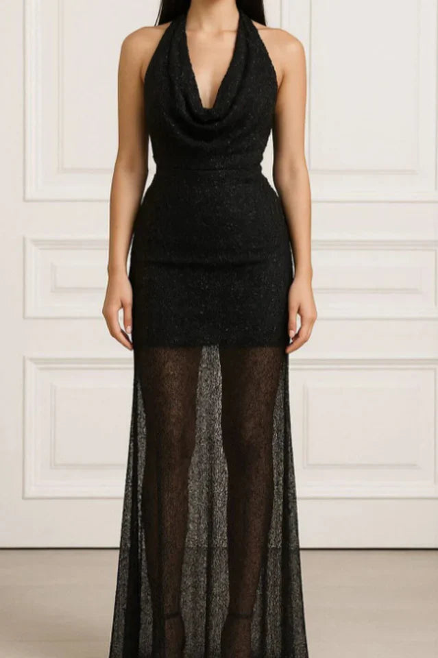 Elysia Mesh Maxi Dress