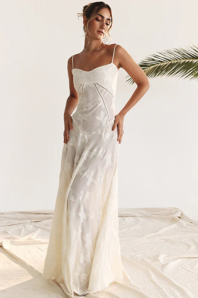 Serena Vintage Black Printed Maxi Dress