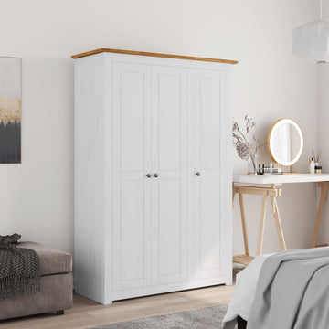 Kledingkast Panama Range 8X50X7,5 Cm Grenenhout 118 x 50 x 171.5 cm Wit