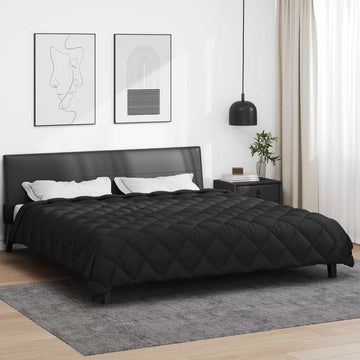 Vinter dyne Sort 240 x 260 cm Mikrofiber