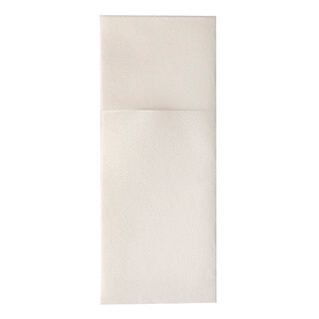 Pochettes à couverts. airlaid pliage 1/8 40 cm x 48 cm blanc