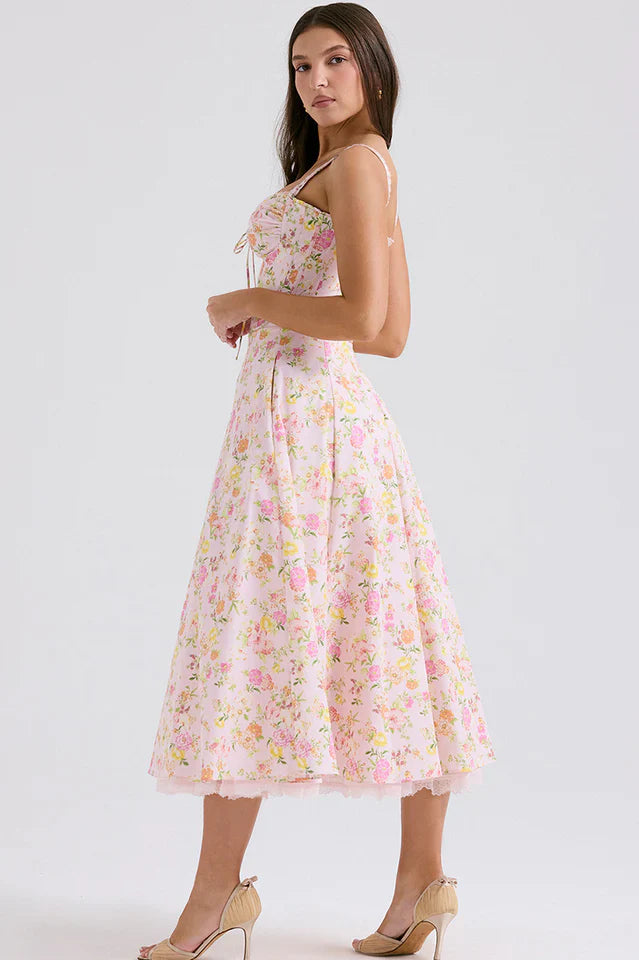 Rosalee Print Cotton Sundress