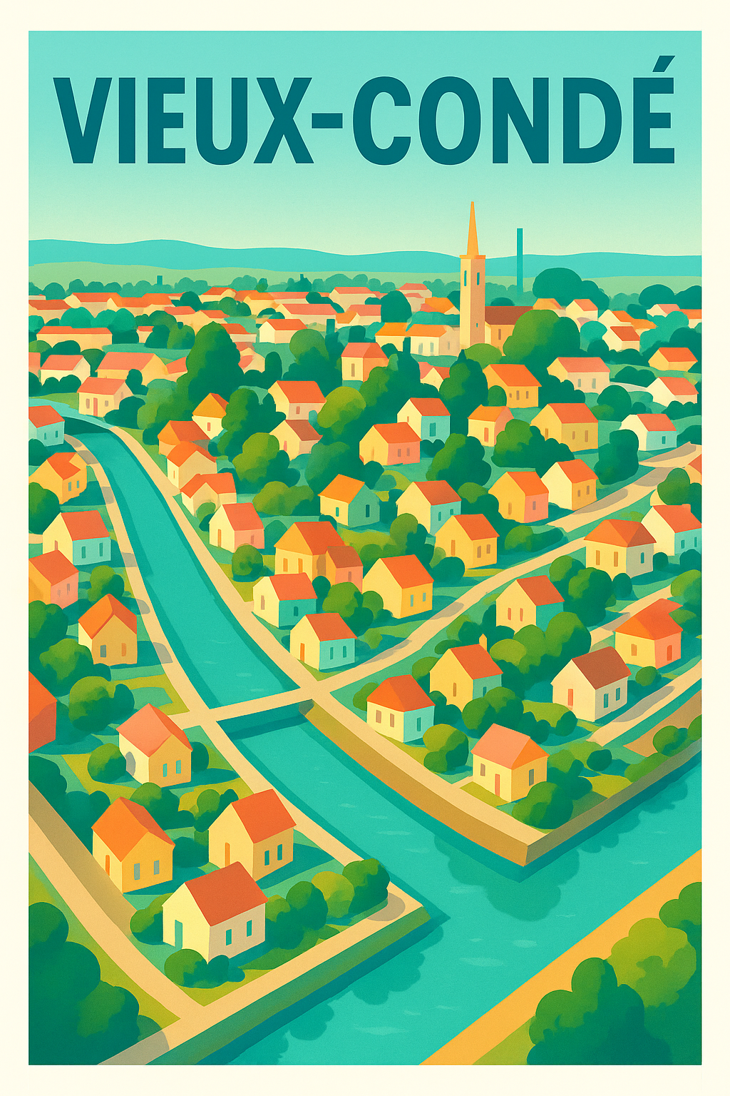 Affiche de Vieux-Condé - Charme et douceur d'une ville paisible