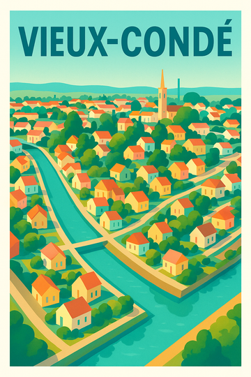 Affiche de Vieux-Condé - Charme et douceur d'une ville paisible