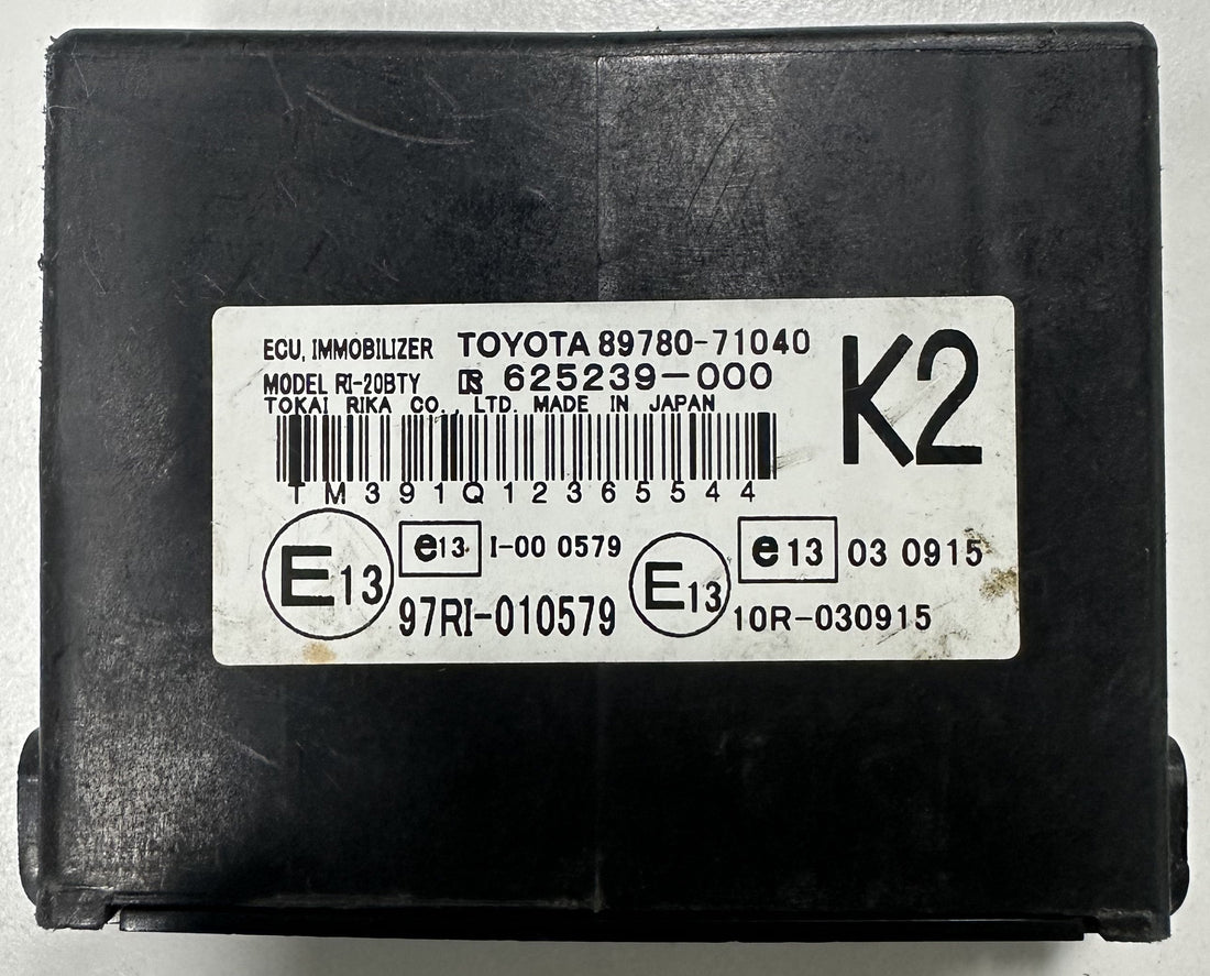 TOYOTA HILUX VIGO / FORTUNER IMMOBILIZER ECU (K2) (89780-71040)