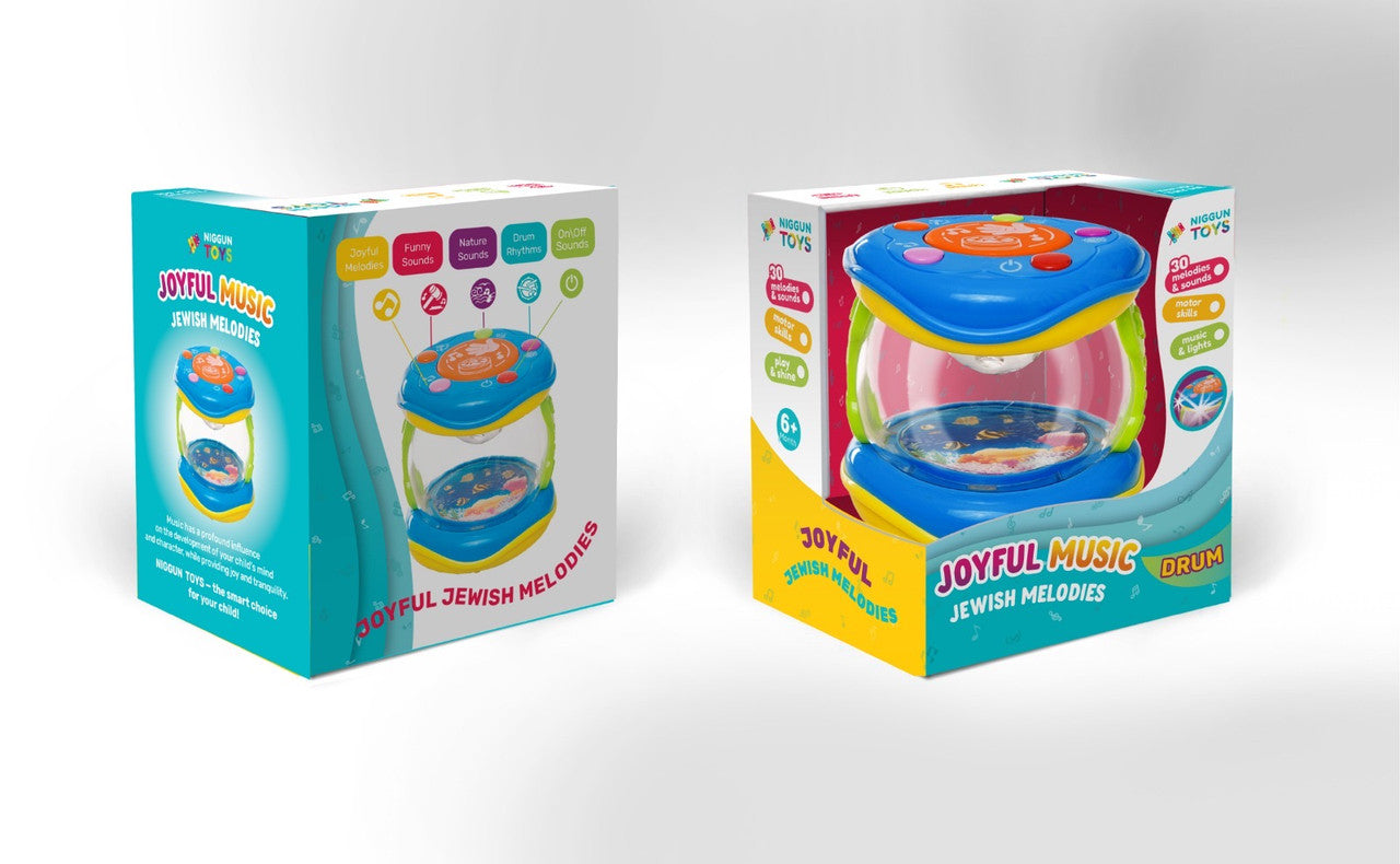 Babies Jewish Musical Drum-Niggun Toys  (GM-65156)