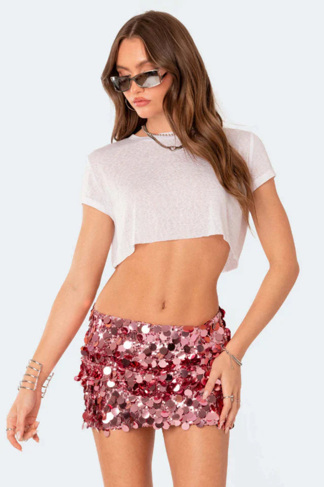 Disco Fever Mini Skirt