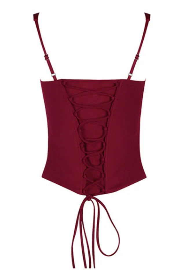 Structured Crepe Corset Top
