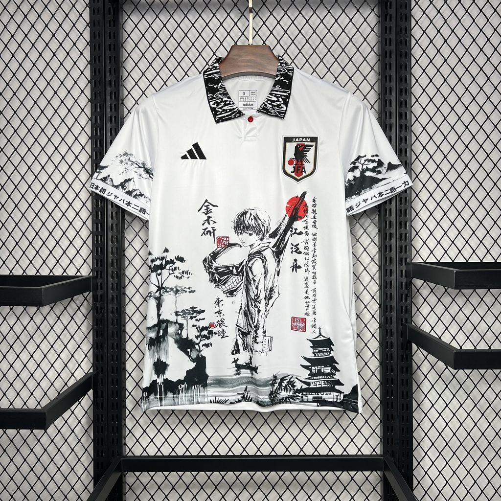 Japan Tokyo Ghoul Kaneki Ken Special Edition Soccer Jersey 2024/25 - White