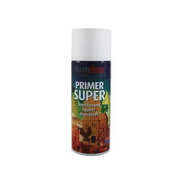 Plastikote Super Spray Primer White 400ml PlastiKote - Dynamic Drive