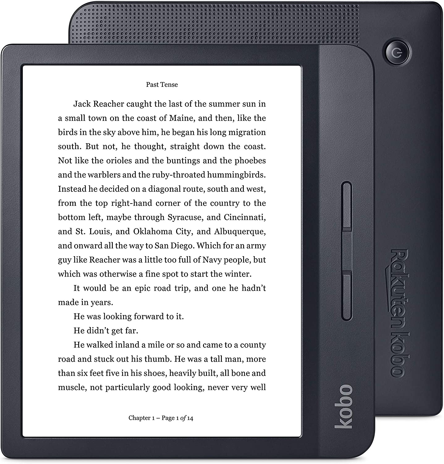 Kobo N873-KU-BK-K-EP 7" Digital eBook Reader with Touchscreen, Black