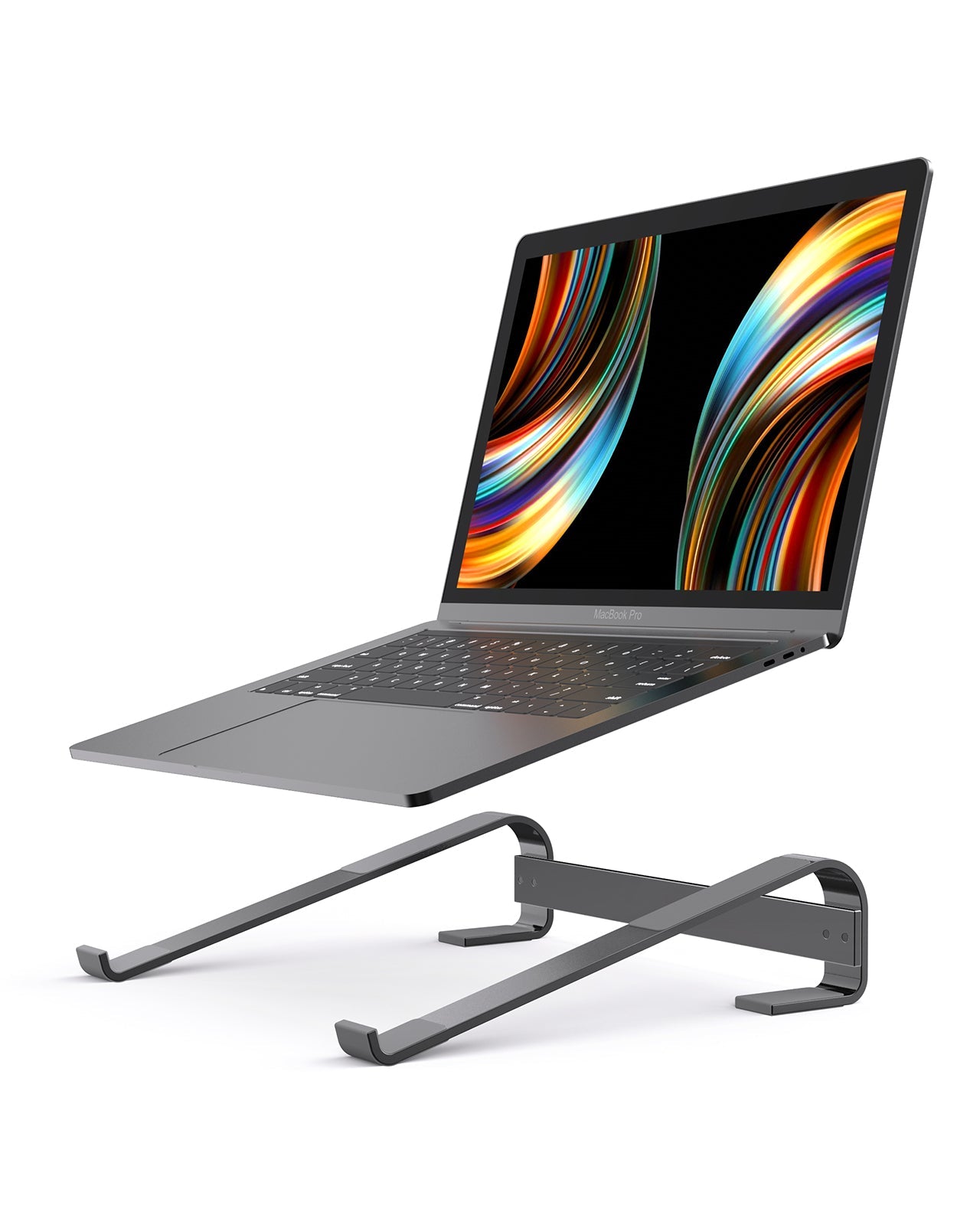 Laptop Stand Aluminium Portable Removable Laptop Rise Ventilated Detachable Ergonomic Laptop Holder Gadgets DealSniper.net default