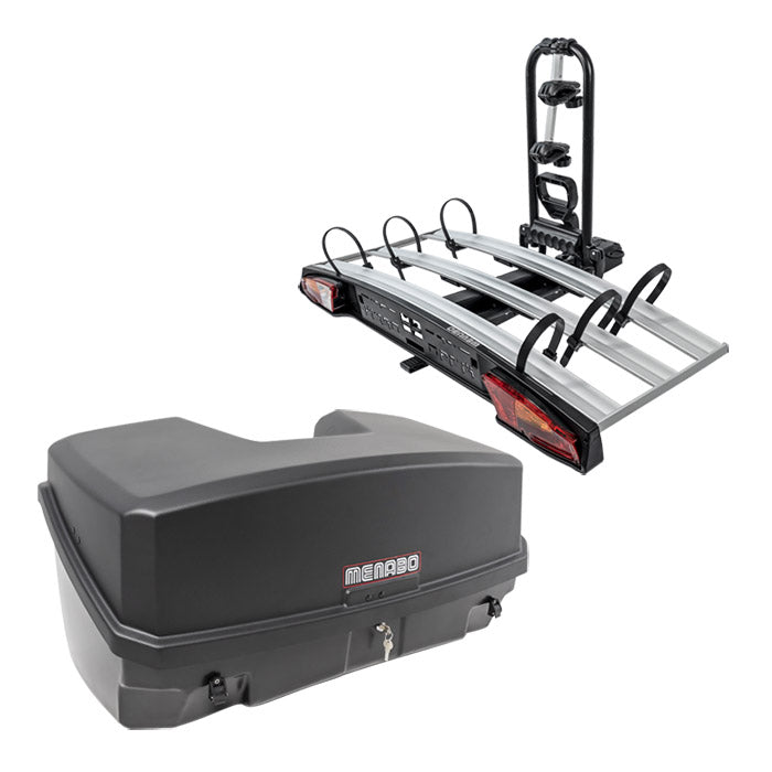 Menabo, Mizar Bagageboks 300L Sort + Alcor Bundle