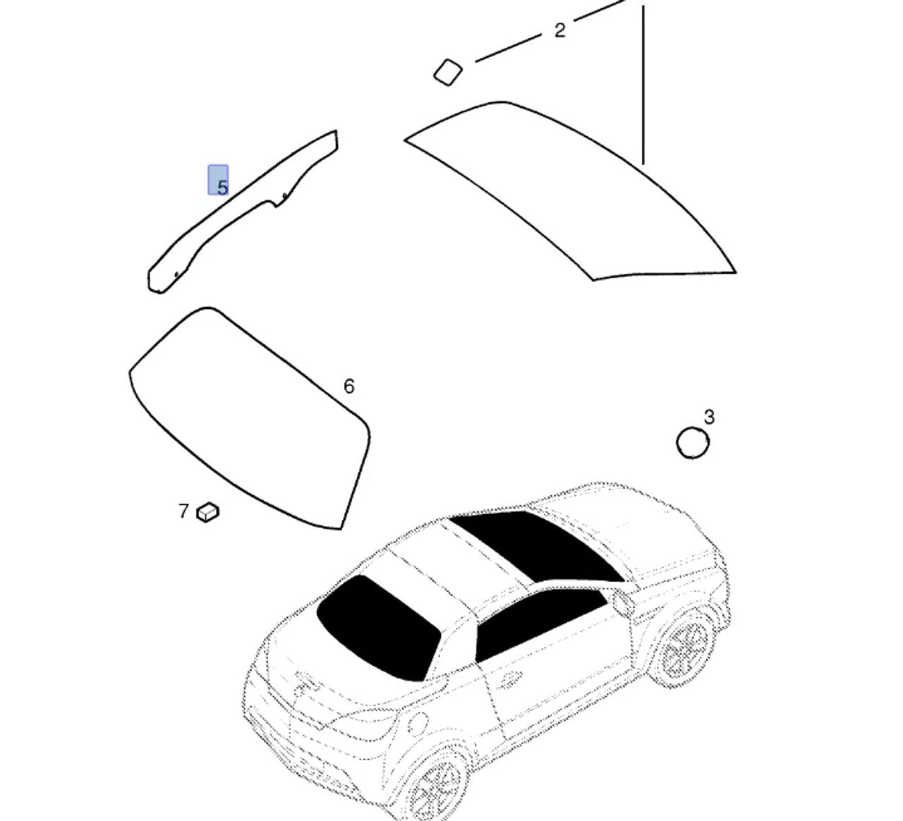Window Front Door Right Tinted fits Opel Vauxhall Tigra B 93164283 Genuine View Front