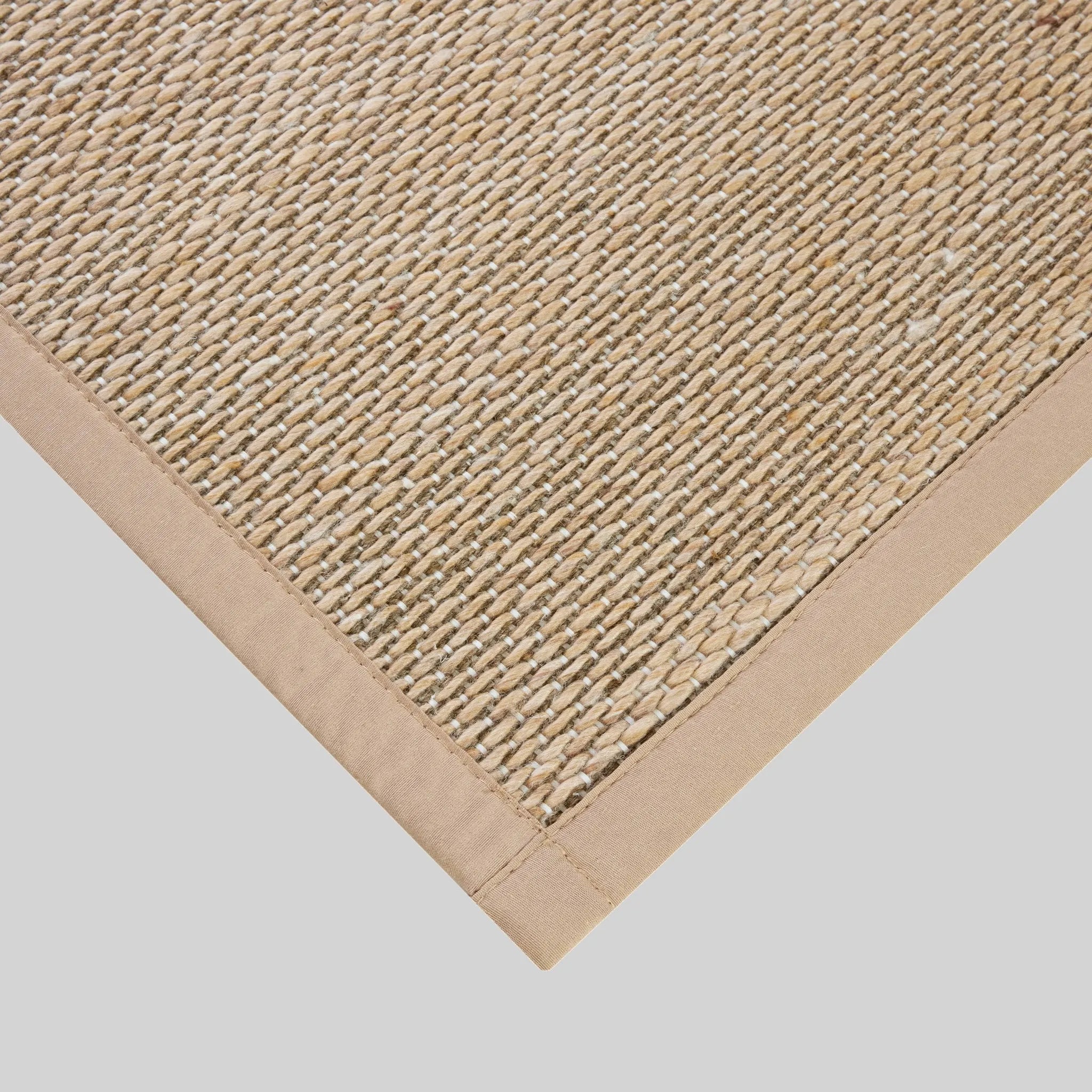 34" x 20" Textured Pet Kitchen Rug Brown