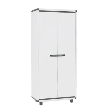 GAROFALO - Mobile Alto Multiuso Portascope in PVC con 4 Ripiani Linea Easy Iceline - h175x70x39 cm