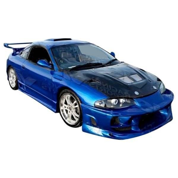 1995-1996 Mitsubishi Eclipse 2 doors Ballistix 1 Style FRP Primer Front Bumper-1