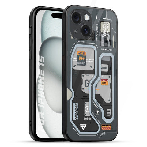 Retro Futuristic Glossy Case for iPhone 15