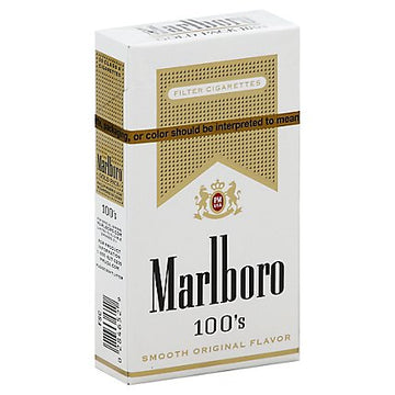 Marlboro Gold 100s Box Cigarettes - CTN
