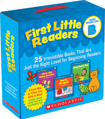 Cover Image for First Little Readers Parent Pack: Guided Reading Level B: 25 Irresistible Books That Are Just the Right Level for Beginning Readers -- Deborah Schecter, Boxed Set