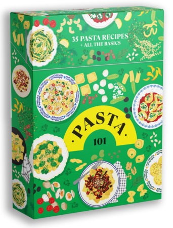 box of pasta info cards