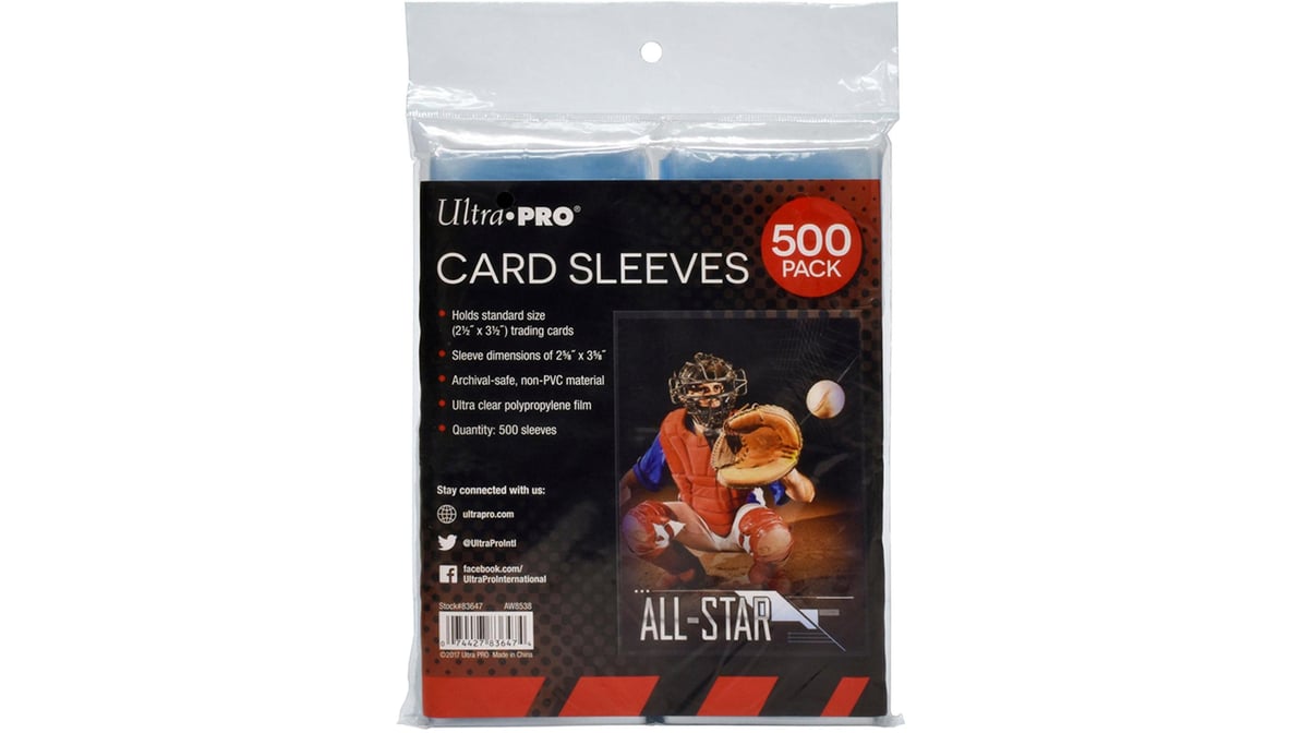 Ultra PRO - 2.5"" x 3.5"" Soft Trading Card Penny Sleeves (500-Count) | Delivery Near Me
