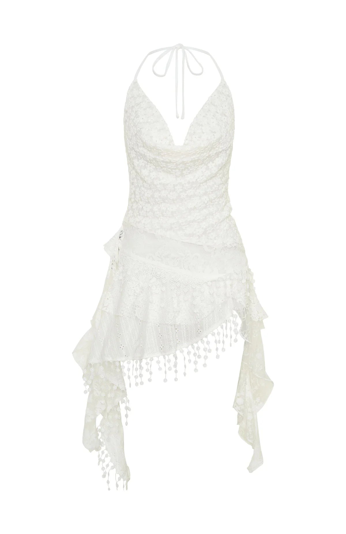 Let's Roll Mini Dress Off White