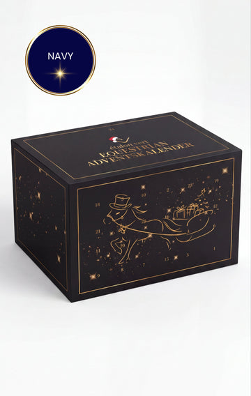Equestrian Adventskalender für Pferd & Reiter 2026 - Navy