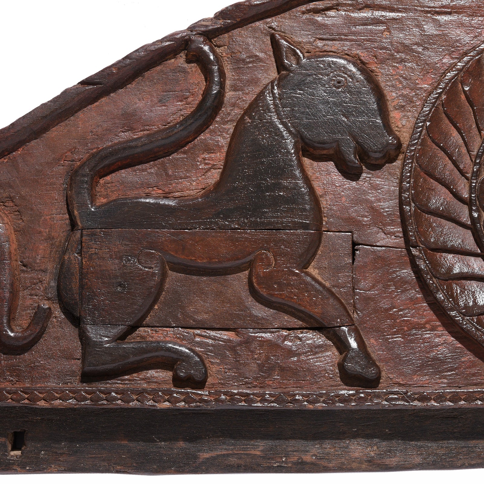 Antique Carved Teak Lintel Panel From Orissa - 18thC | Indigo Antiques