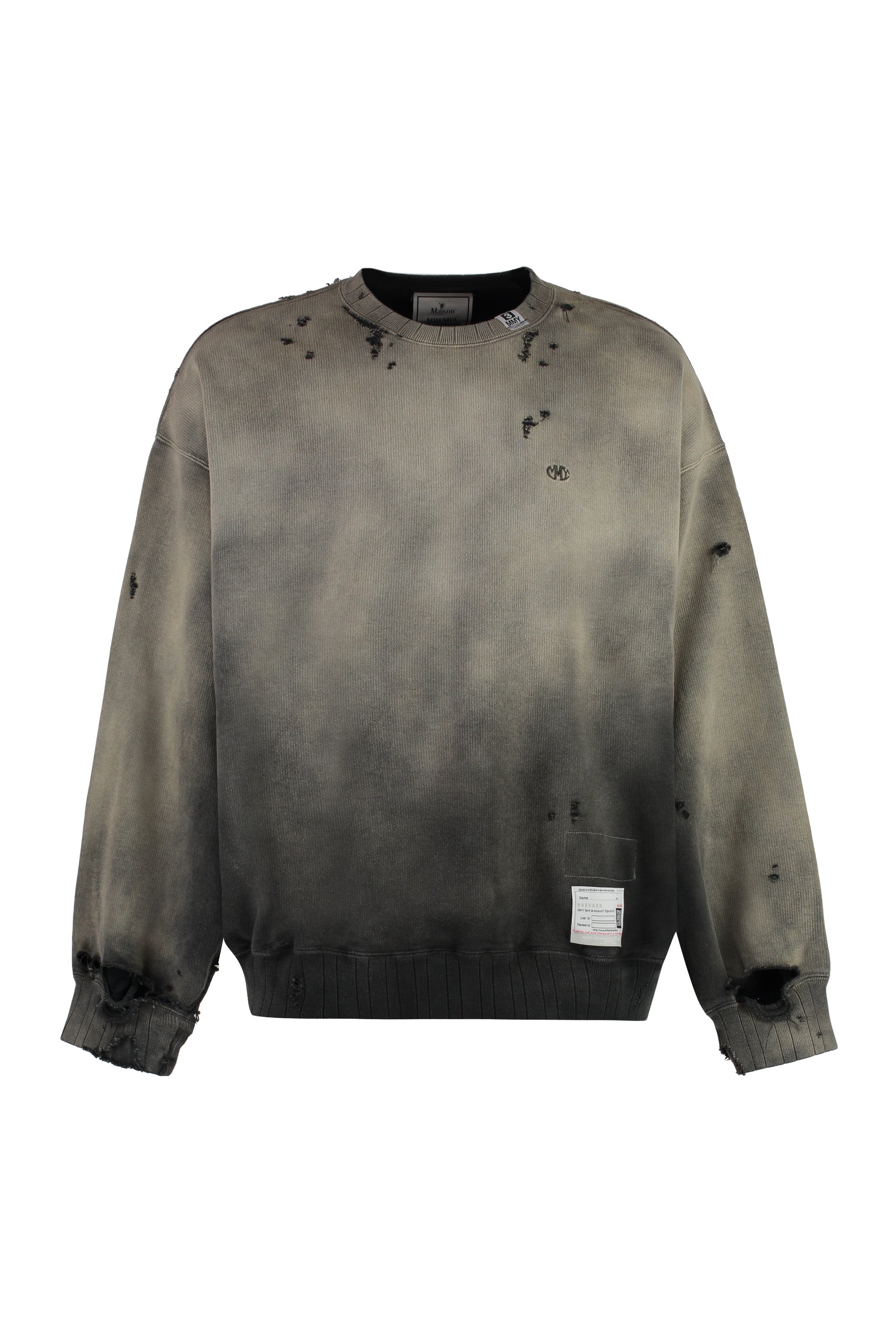 Cotton crew-neck sweatshirt