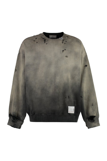 Cotton crew-neck sweatshirt
