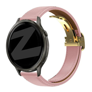garmin 20mm leather band d-type pink
