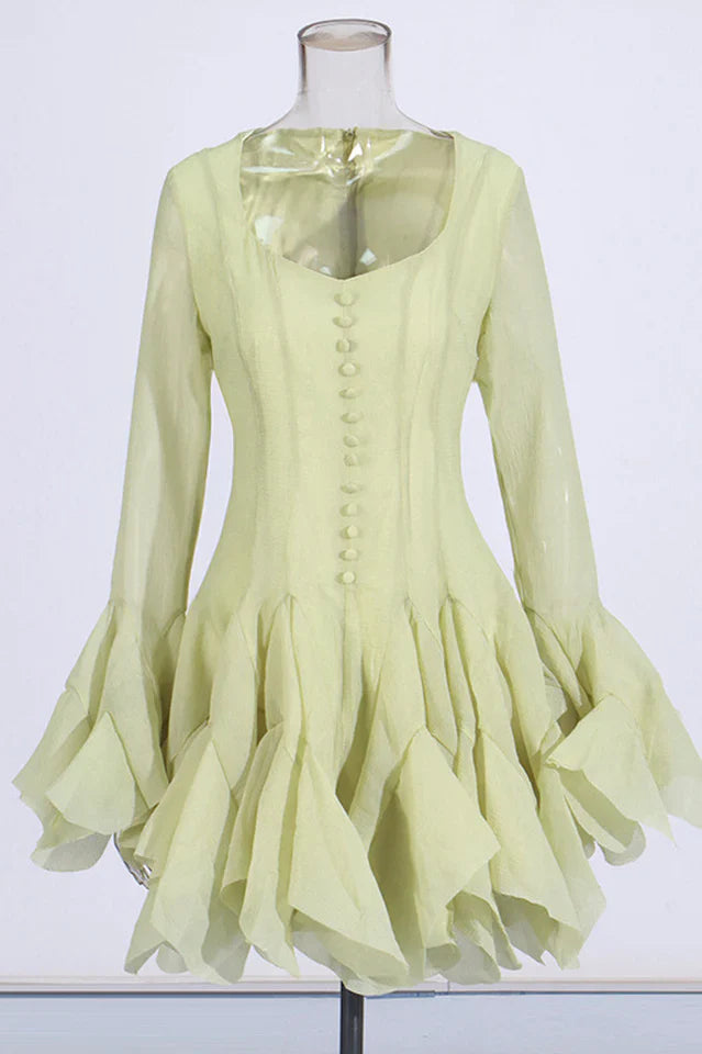 Miranda Asymmetric Hem Mini Dress