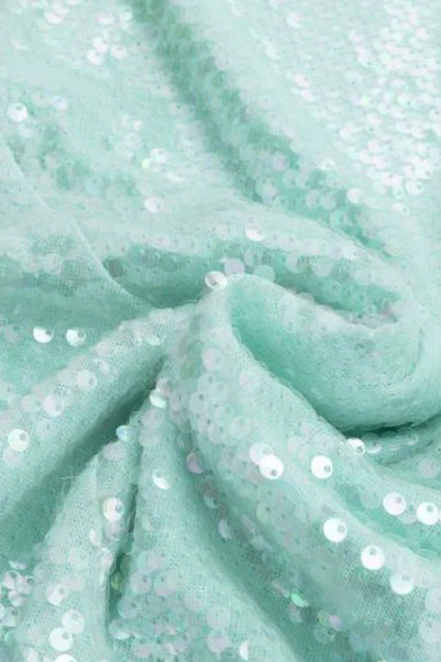 Thala Seafoam Sequin Corset Midi Dress