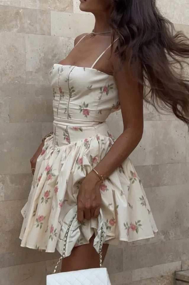 Ysabella Stretch Cotton Mini Sundress