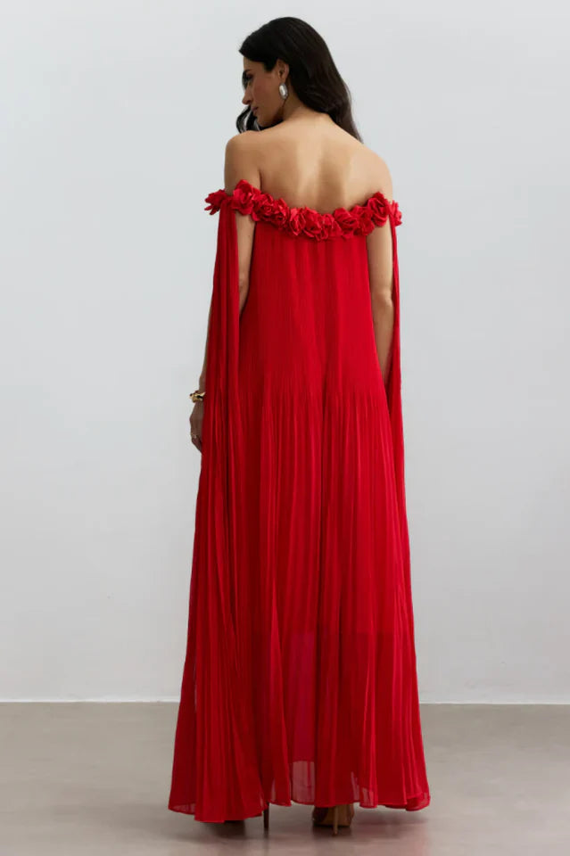 Regina Rosette Detail Maxi Dress