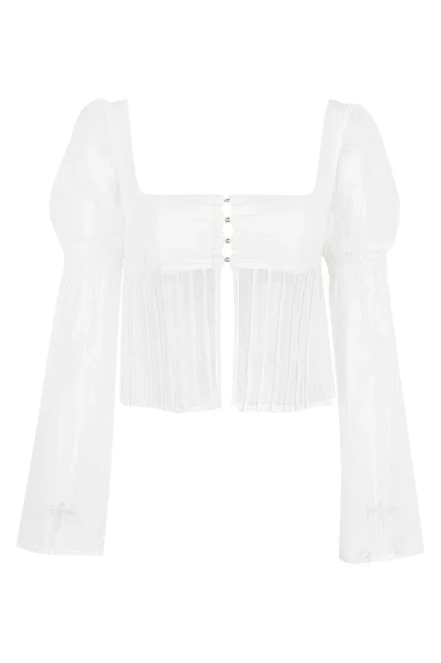 Lucie Chiffon Bustier Top