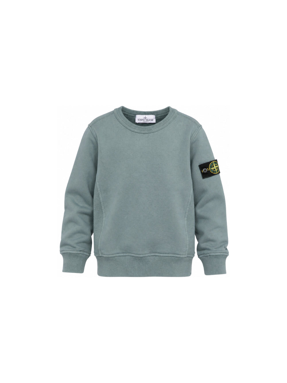 Felpa per bambino Stone Island Kids azzurra con distintivo Compass L2S166100001S0A20 V004B STONE ISLAND KIDS