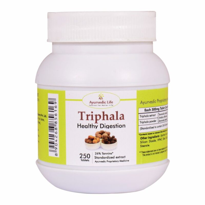 Ayurvedic Life Triphala tablet – Healthy Digestion – Detox Support – 250 tablet