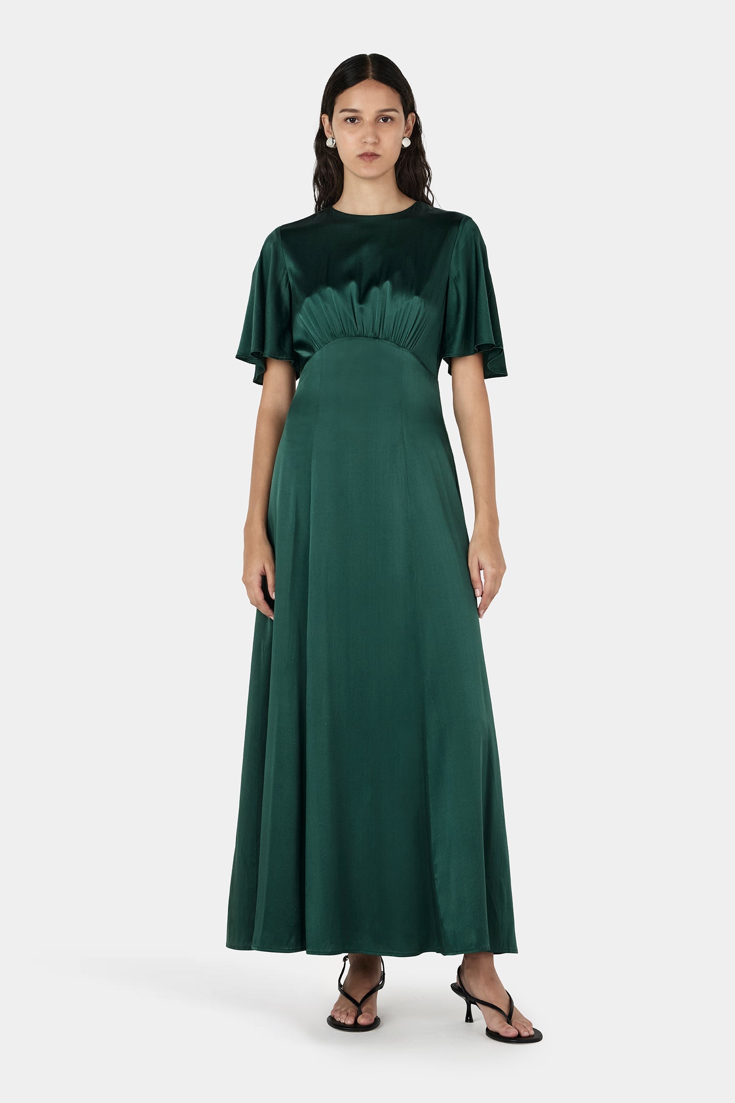 Amber Dress Pine Green