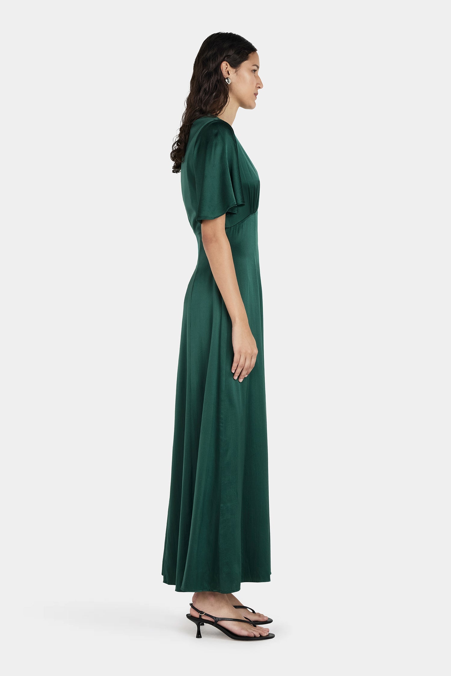 Amber Dress Pine Green