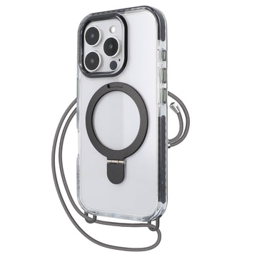 Coque iPhone 16 Plus Grizlink Hybrid Magsafe Anneaux Cordon