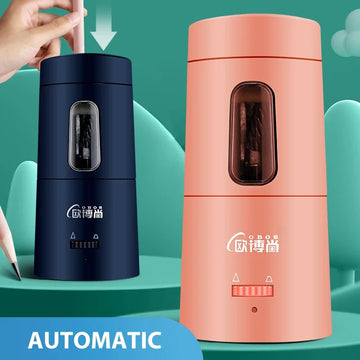Apontador de lápis elétrico totalmente automático usb carregamento rápido apontador colorido esboço lápis estudante escola suprimentos papelaria