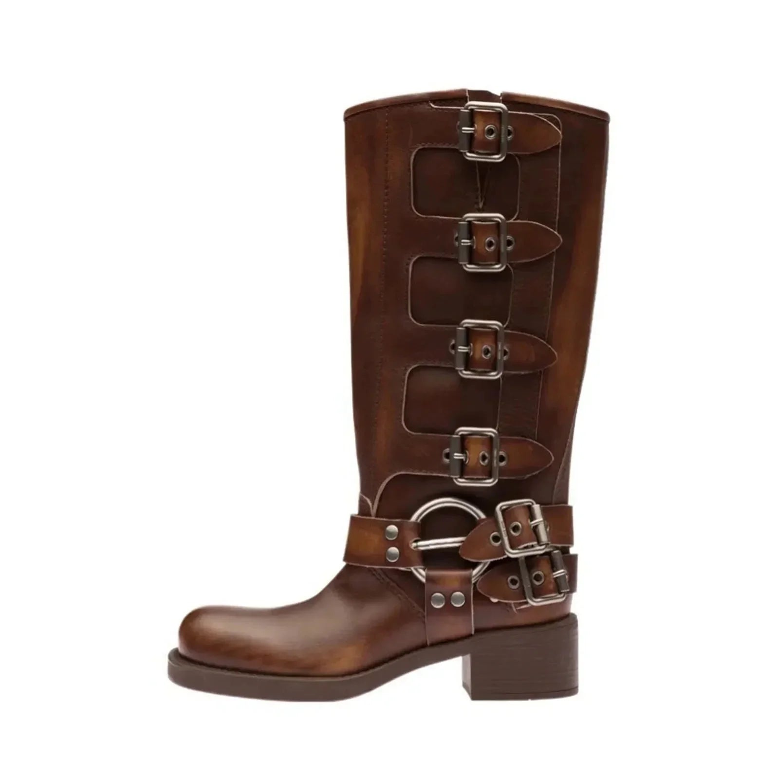 ArdenFurtado Brown Genuine Leather Boots