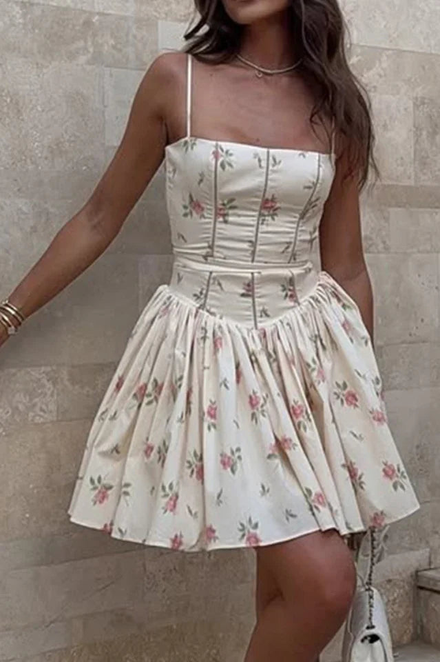 Ysabella Stretch Cotton Mini Sundress