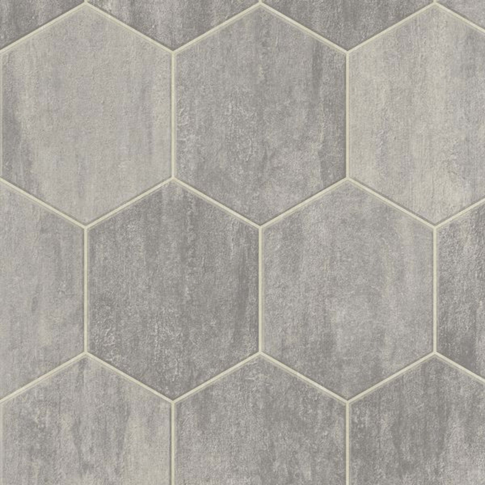 CushionStep Stone Hex in Meadow Mist 12' Vinyl Sheet Goods