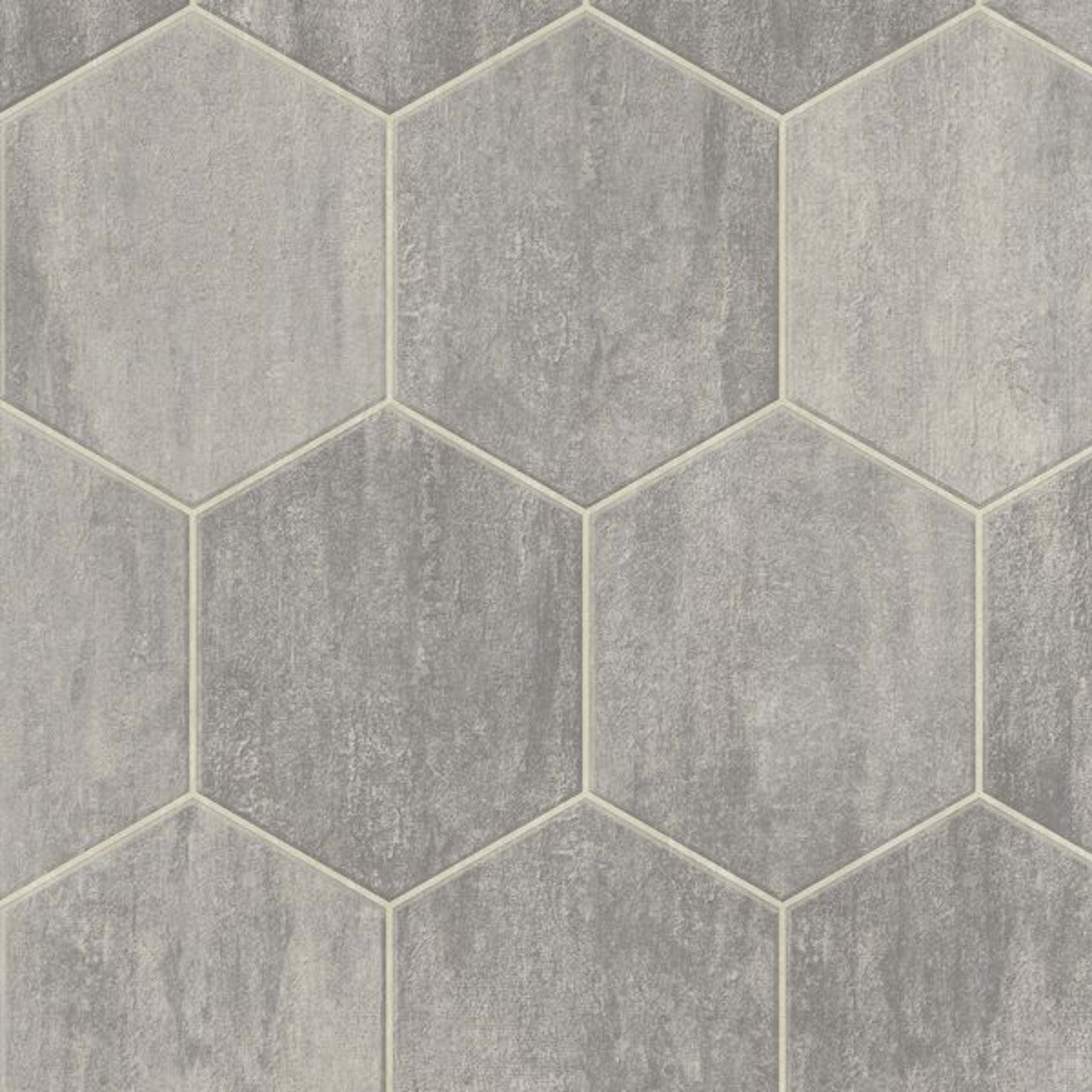 CushionStep Stone Hex in Meadow Mist 12' Vinyl Sheet Goods